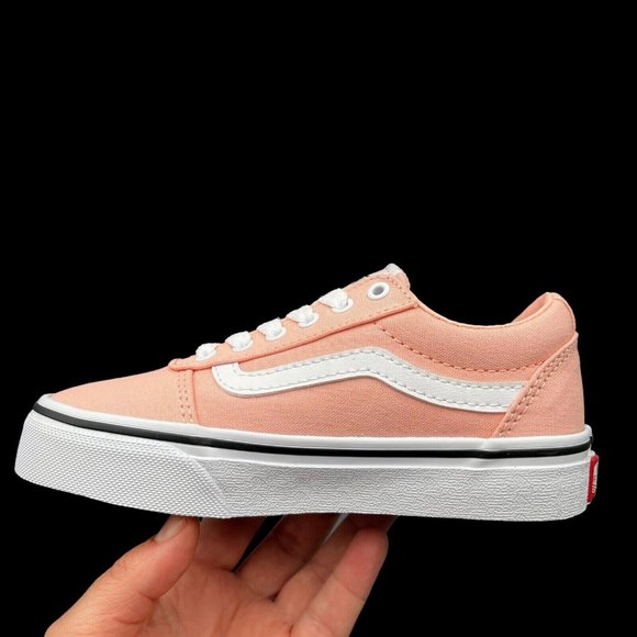 Vans Ward Little Girls Canva Skateboard Sneaker Size 12 Low Top Lace Up Shoes - Picture 8 of 16